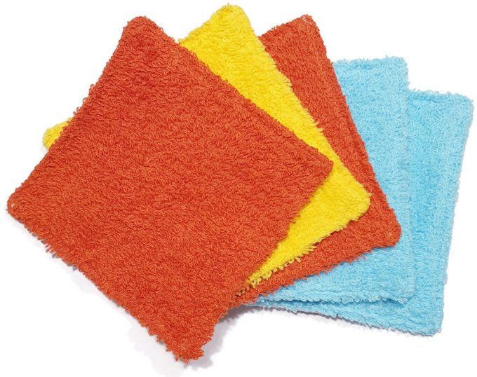 Lot de 5 lingettes lavables  "sur la route "