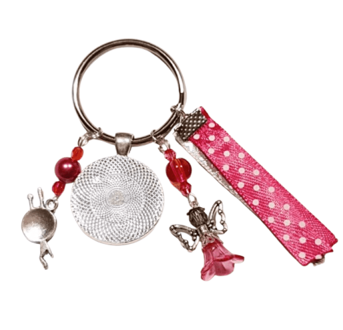 Porte clefs, grigri " mes pelotes"