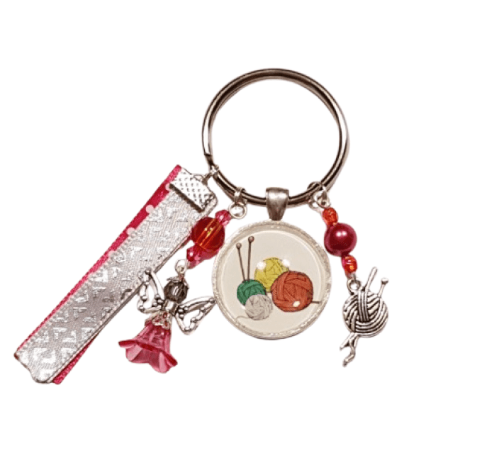 Porte clefs, grigri " mes pelotes"