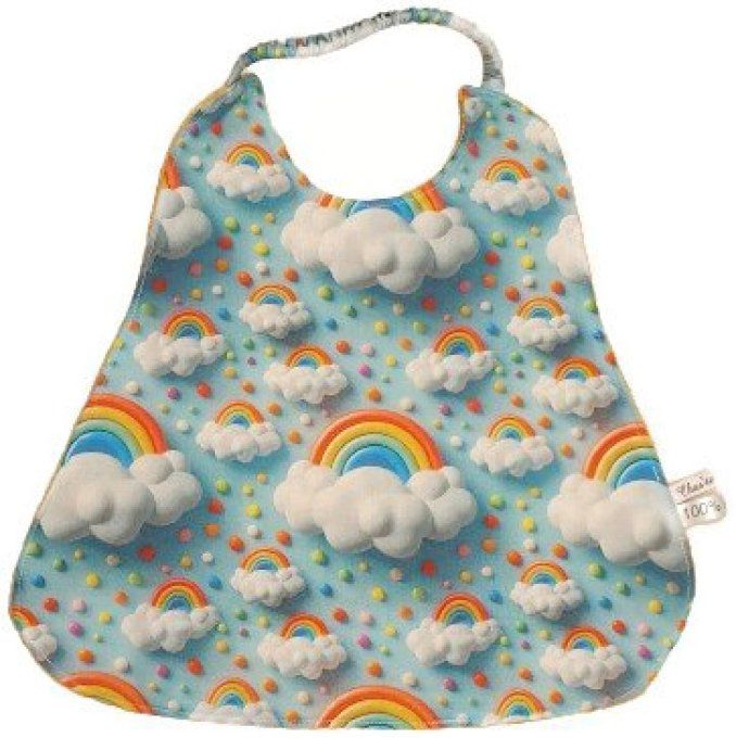 Serviette élastique pour enfant  " les arcs en ciel "