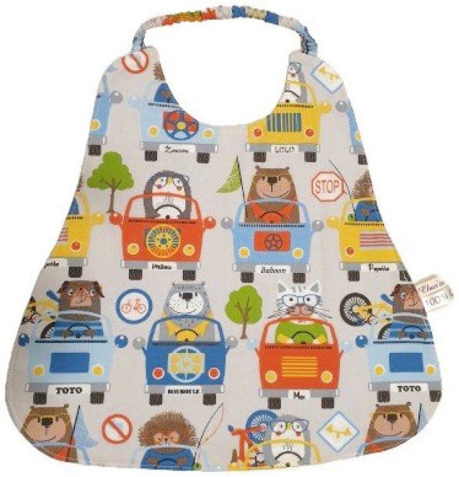 Serviette élastique pour enfant  "sur la route "